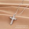 Cross Necklace Men'S And Women'S Personality Versatile Trend Silver Pendant Accessories