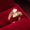 Elegant Geometric Teardrop Ring for Women: Stylish, Light Luxury, and Versatile Index Finger Accessory