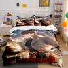 Animated Character with Cityscape. Bedding Sets Duvet Cover Sets Duvet Covers Pillowcases(1*Duvet Cover 2*Pillowcases Without Duvet Insert)
