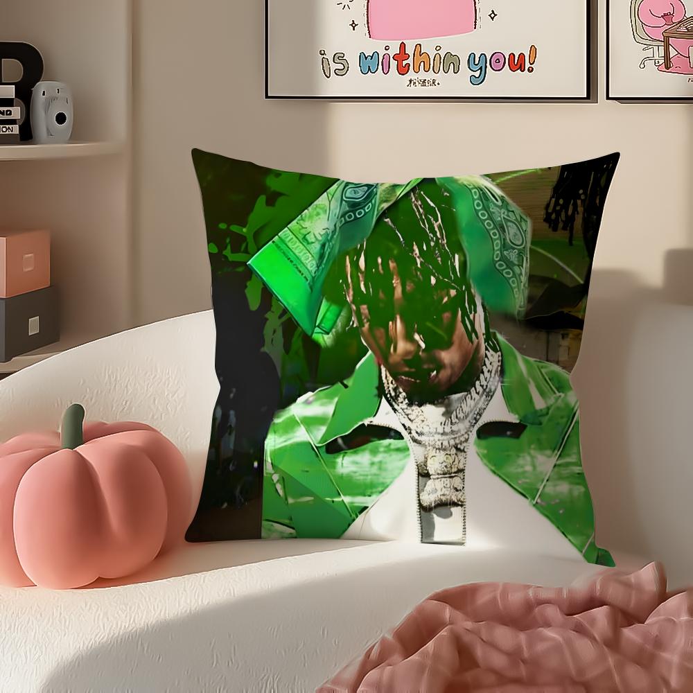 

Toppg HipHop Rapper YYoungBoy Cushion Cover Pillowcase Short Plush Invisible zipper Room Sofa Cushion Cover 30X30cm