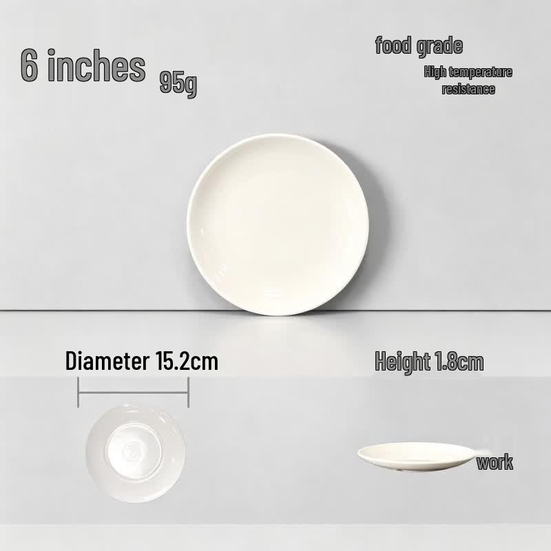A5 Melamine 6-inch Round Dinner Plate