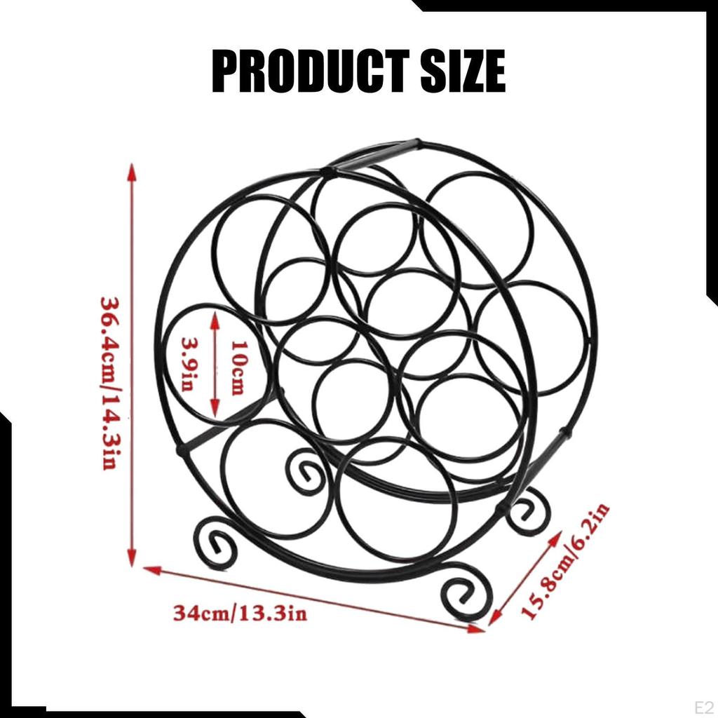 Liten Bordsvinställ Dryckesorganisatör Flaskhållare Metall Multifunktionell Bordsställ