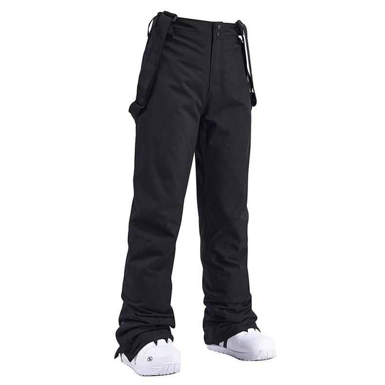 Men's and Women's Windproof Water-Repellent Winter Ski Bib Pants