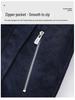 Men's Retro Stand Collar Velvet-Lined Leather Jacket - High-End Loose Fit for Autumn/Winter