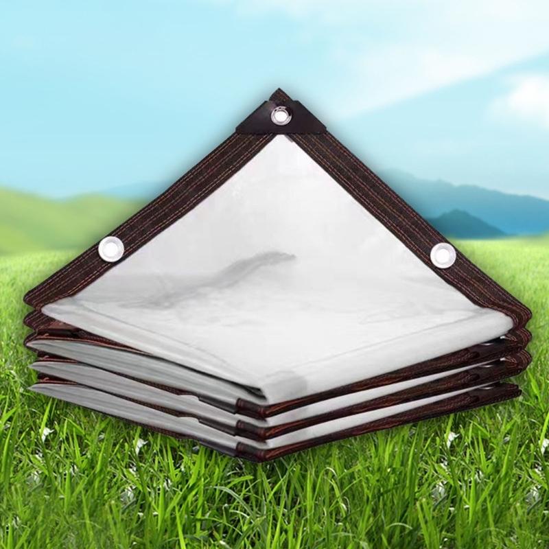 50cm Spaced Eyelets 0.3mm Clear Waterproof Sheet Weatherproof Sunshades Cloth For Gardening Camping And Patios Shelter