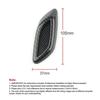 6Pcs Universal Car Air Flow Vent Hoods for Most Cars Carbon Fiber Side Sticker Exterior Accessories