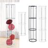 Ball Storage Rack Columnar Vertical Garage Sports Organizer for School