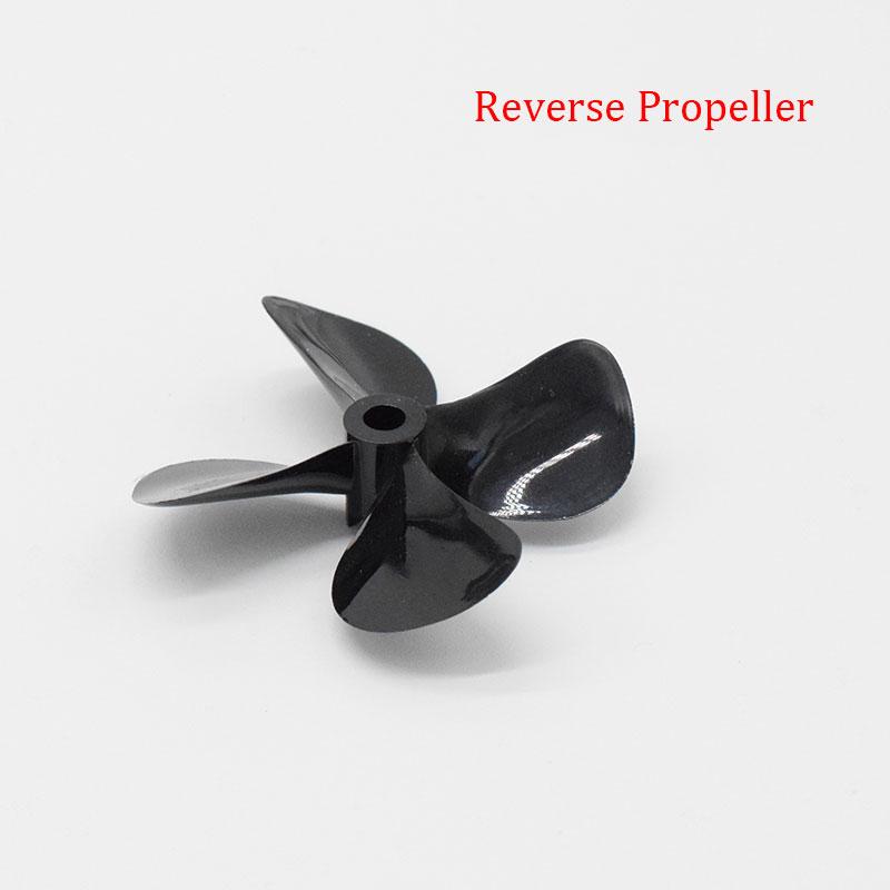 1pc Rc Boat Propeller High Thrust 4 Blades Propeller Positive & Reverse Paddel Fits For Rc Bait Boat Trawl Boat DIY Ship Parts