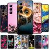 Pour Infinix Hot 50 5G Coque Fleurs Silicone Souple TPU Anti-Choc Coques de Téléphone pour Infinix X6720 Animaux Loup Cool Housse de Protection