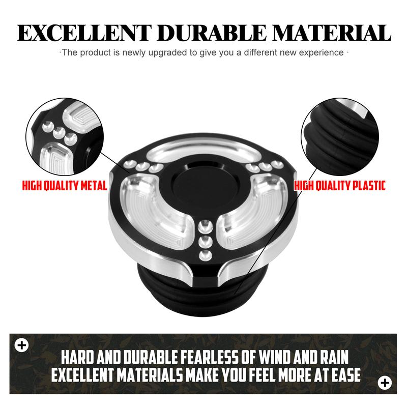 Motorcycle Oil Tank Cover Metal Fuel Tank Right-hand Thread Gas Cap For Harley Softail Fat Boy Sportster XL 883 1200 Dyna FLHR