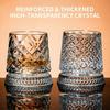 Premium Clear Whiskeys Glass with Rotating Base for Stress Reduction Crystal Cocktail WIne Glass Elegant Glassware Gift