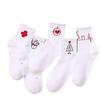 Women's Trendy Christmas Mid-Calf Cotton Socks: Sweat-Absorbing, Odor-Resistant, Non-Slip Cartoon Design, Perfect for Autumn/Winter.