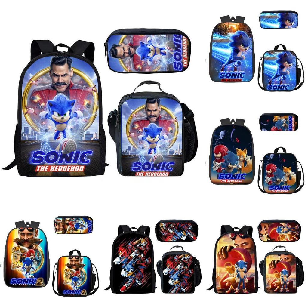 Piece 3 Pattern Schoolbag Lunch Bag Pencil Case Kids Set