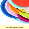 Colorful Disposable Paper Plates for Kindergarten Arts, Crafts, and Decor