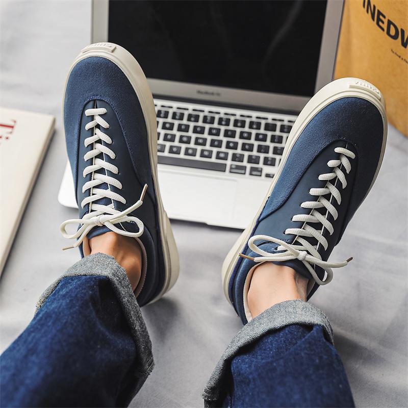 Spring Vintage Jogging Shoes for Men Casual Low Top Running Sports Canvas Breathable Shoes Comfort Trainer Summer Sneakers