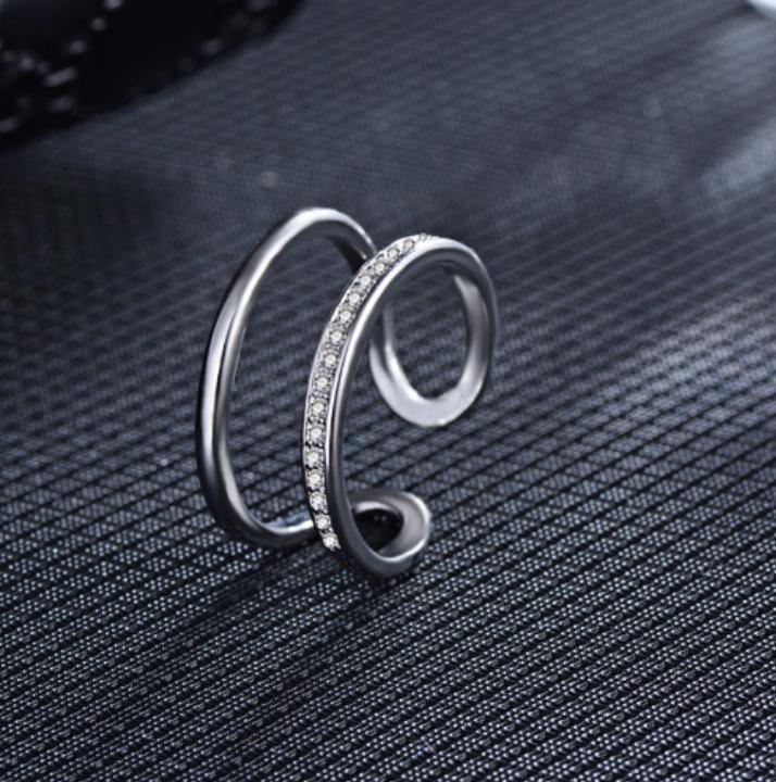 Neuer 925er Sterlingsilberring Verstellbar Schlichtheit Mode Exquisit Herren Damen Schmuck Zubehör Hochzeitssteine Party Geschenke
