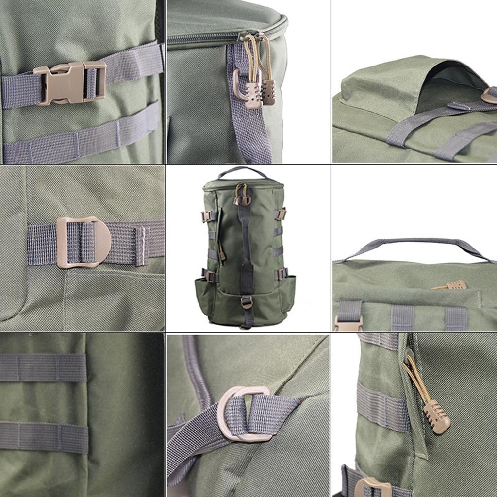 Large Capacity Outdoor Fishing Backpack Shoulder Bag Waterproof Fishing Lure Bag Fishing Rod Reel Tackle Bag Enduring