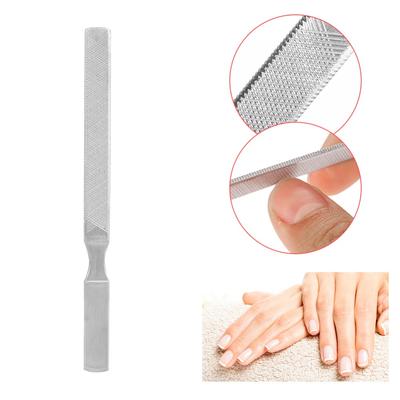 5pcs Use On All Four Sides Stainless Steel Nail File Washable Double Sided Nail Buffer  Salon Use