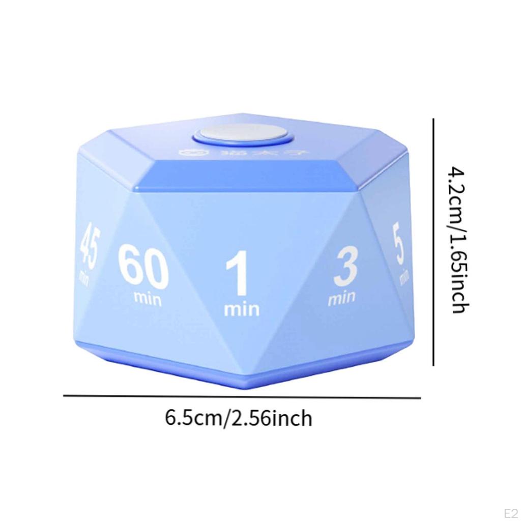Barn Kube Timer Egendefinert Tidsenhet for Kjøkkenbruk Og Studiehåndtering 6,5x6,5x4,2cm