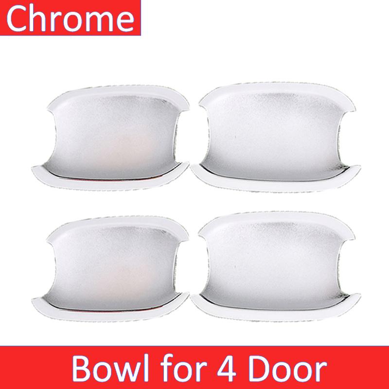 Auto Chrome For Citroen C Elysee 2013~ Car Chrome Door Handle Cover Exterior Styling Accessories Sticker