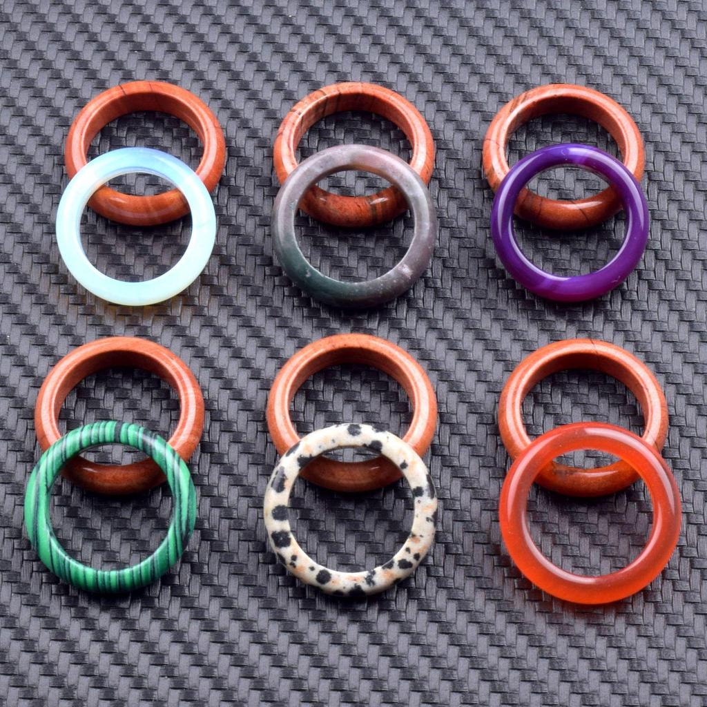 Ancient Style Agate Crystal Ring and Bracelet Set with Pendant