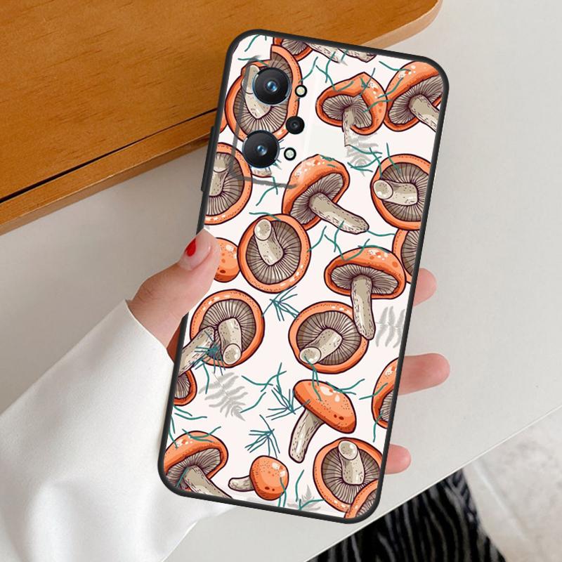 Wild Forest Mushroom For Realme GT7 GT6 15 Pro 10 11 12 13 14 Pro Plus C65 C63 C61 C55 C51 C53 C35 C75 C67 Case