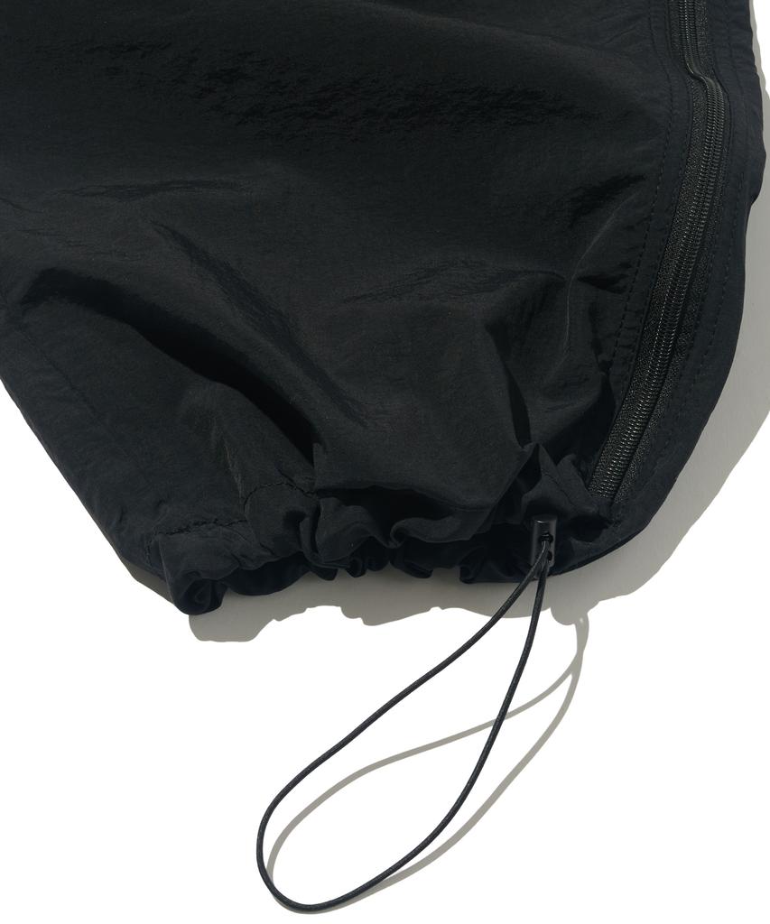 OTHERFITS Side Zipper Nylon Balloon Pants (Black)