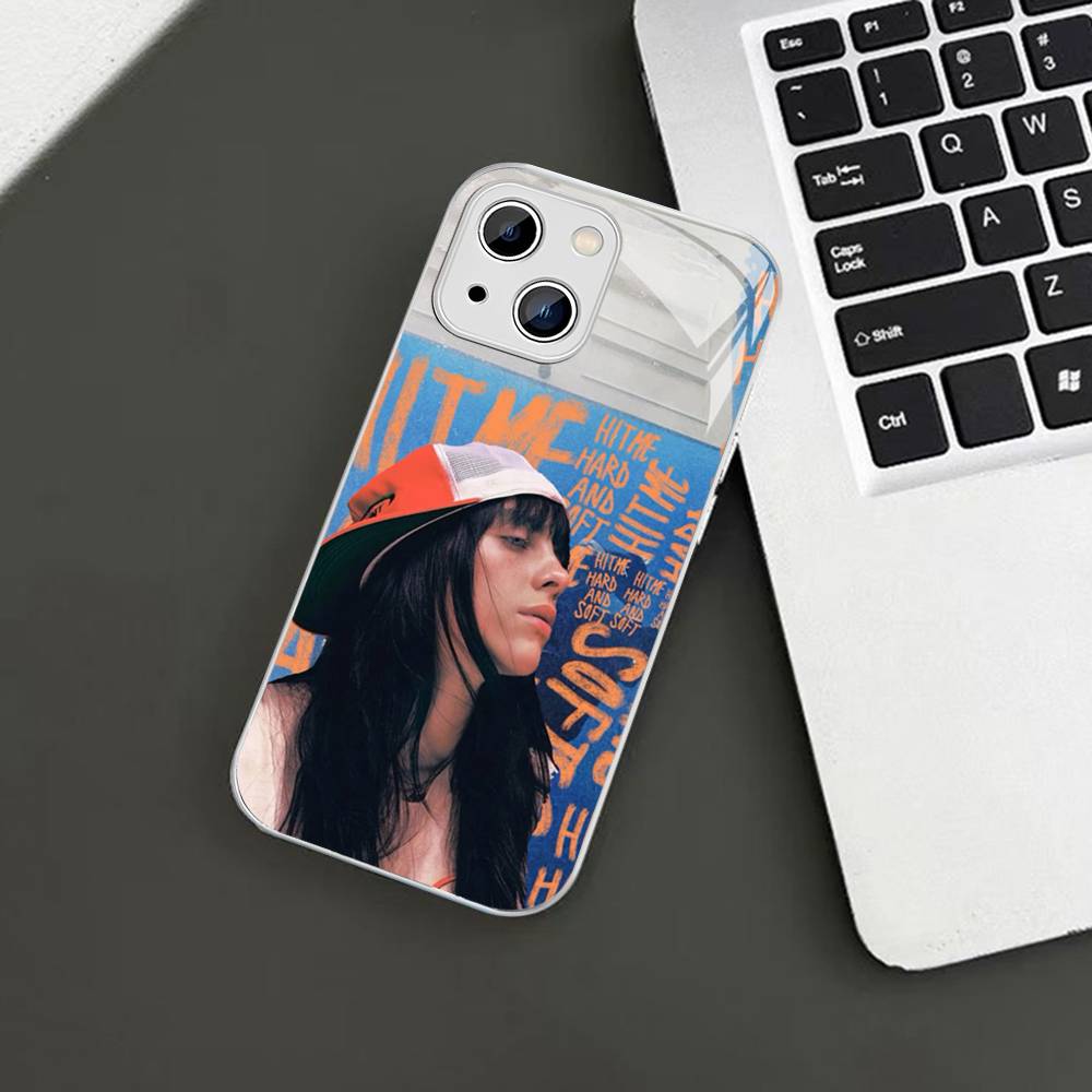 Pop Singer B-Billie Tempered Glass For Iphone 14 13 12 11 Pro Mini XS MAX 14Plus X XS XR Fundas