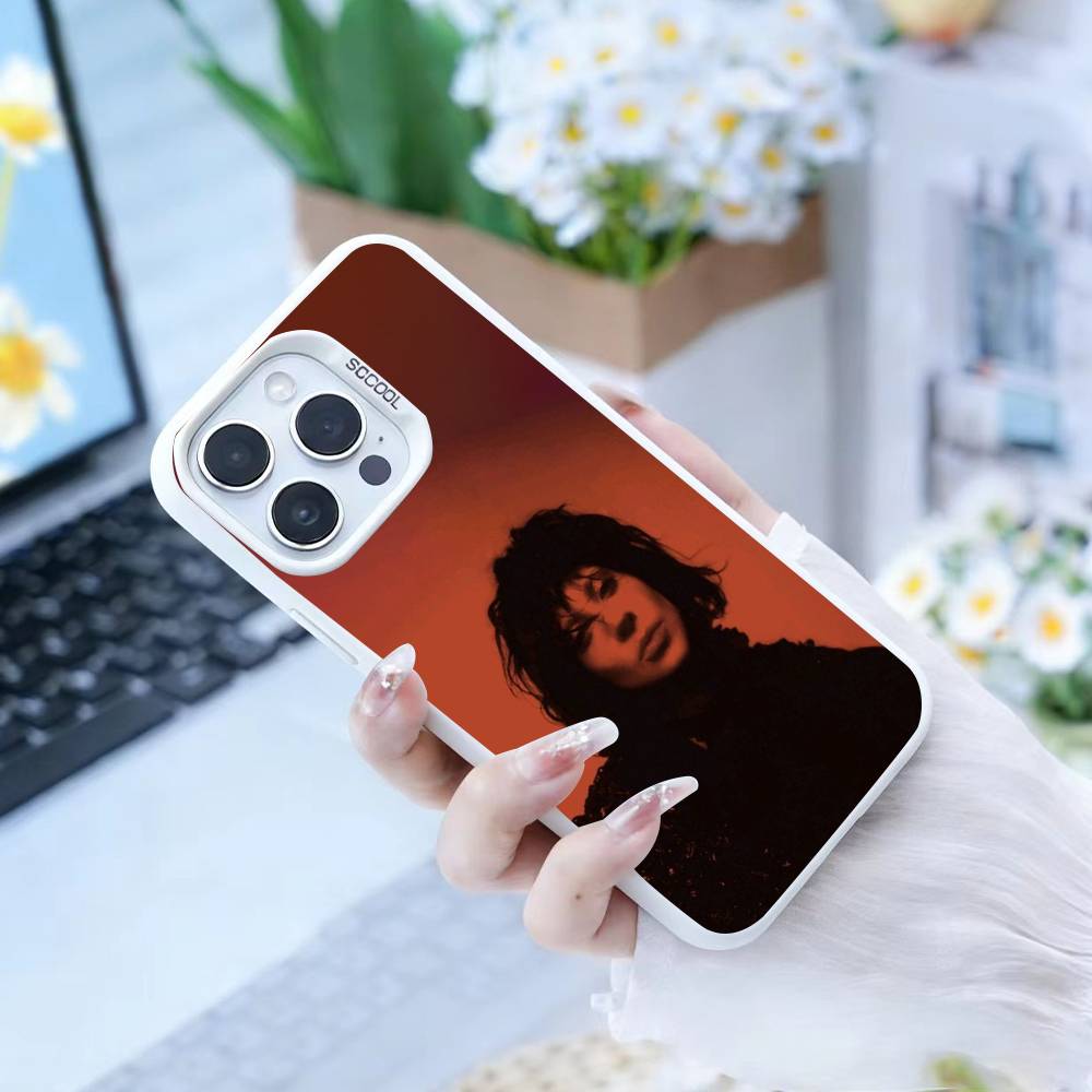 B-Lady Gaga  Phone Case For iPhone17, 16,15,14,13,12 Pro Max white Candy Matte Shockproof Cover