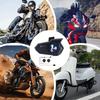 Motorcycle Headset Motorcycle Intercom Headset Colorful Light Voice Assistant Earphone Noise Cancellation For Cycling Skilling