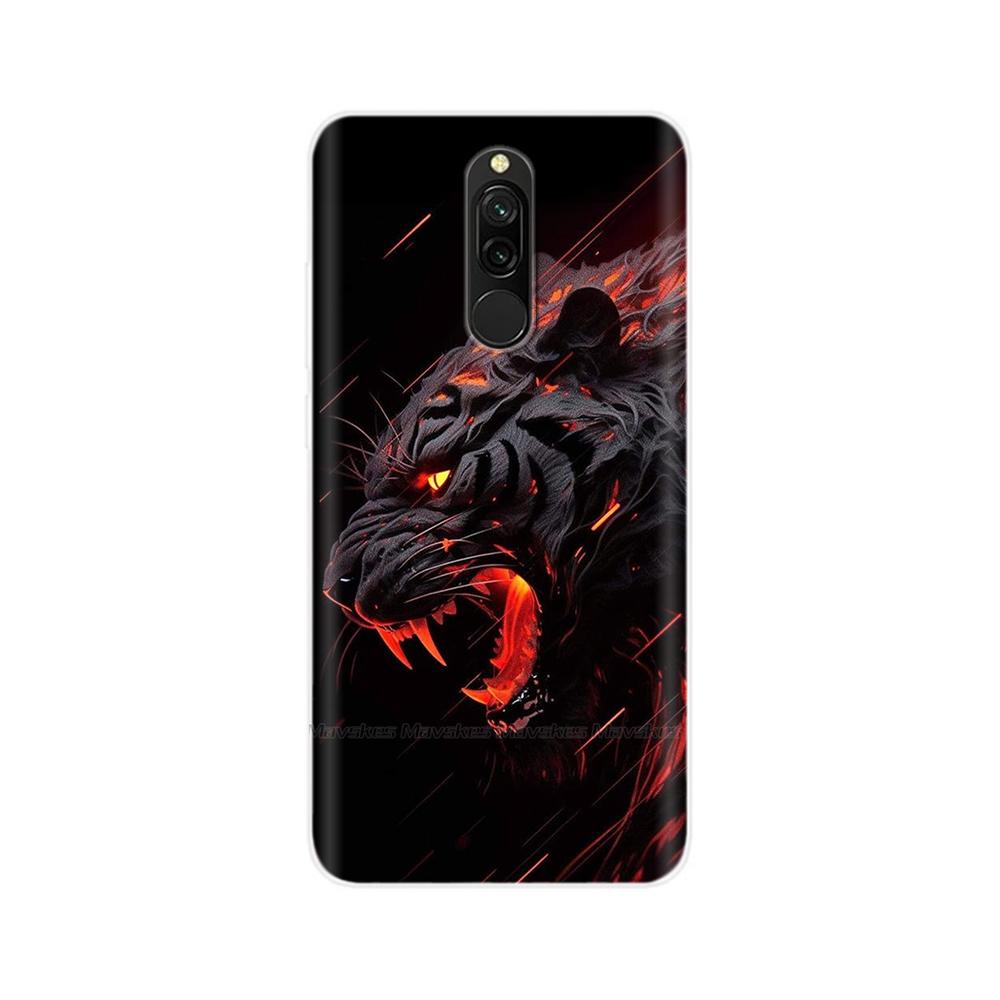 For Redmi 8 8A Pro Case TPU Silicone Shockproof Cat Phone Cover For Redmi 8 8A 7 7A redmi7 Transparent Funda Printing Soft Coque