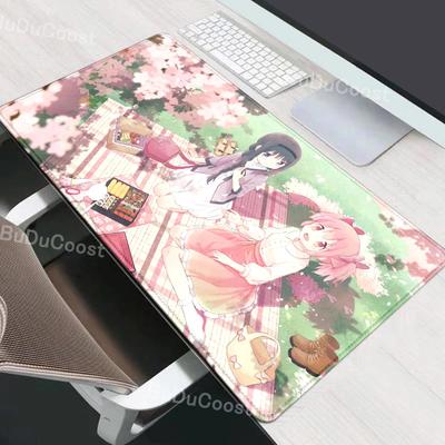 Anime MAGICAL GIRL MADOKA Mousepad INS Tide Large Cartoon Anime Gaming Teclado Mouse Pad Keyboard Mouse Mats DeskMat Accessories
