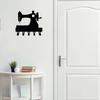 1 stuks Naaister Metalen Sleutelrek Hanger Naaimachine Thema Cadeau, Wandgemonteerde Opberg Haken IJzeren Kunst Haak voor Muur