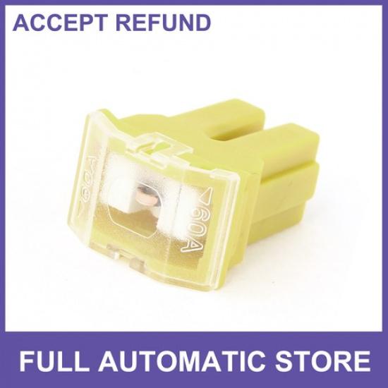 60A 60AMP Yellow Plastic Shell Female Pacific Type Fuse  for Vehicle Car