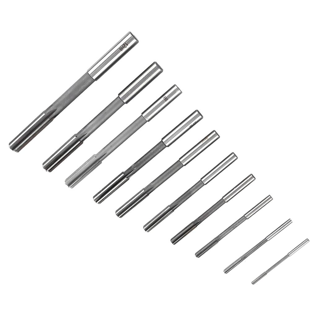 10pcs HSS H8 Straight Shank Chucking Machine Reamer 3456789101112mm