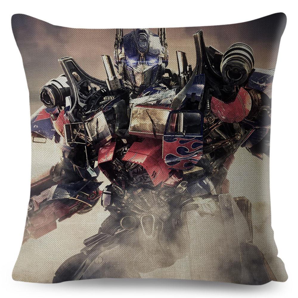 Classic Movie Pillowcase Cushion Cover for Sofa Home Car Decor Cartoon Transformation Polyester Pillow Case xcm