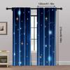 2 ks   Závěsy Digitálně Tištěné Módní Modrá Hvězda Látka (bez tyče) Výprodej věcí pro kuchyň obývací pokoj kancelář ložnici