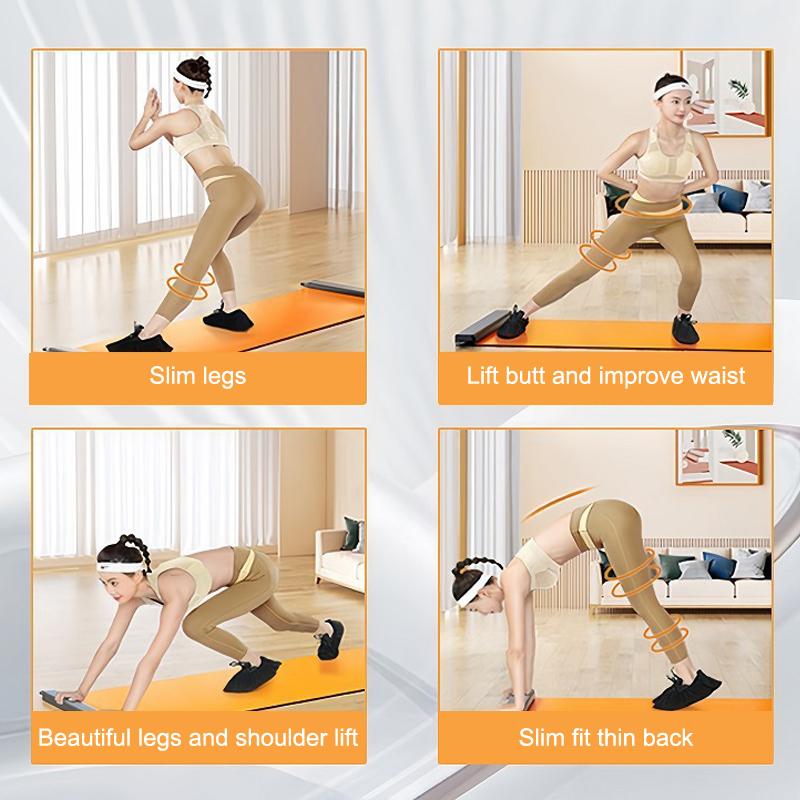 Fitness Glide Plate 140Cm 180Cm 200Cm Yoga Sliding Mat Core Training Board For Roller Skating Leg Exercise Fitness Equipment