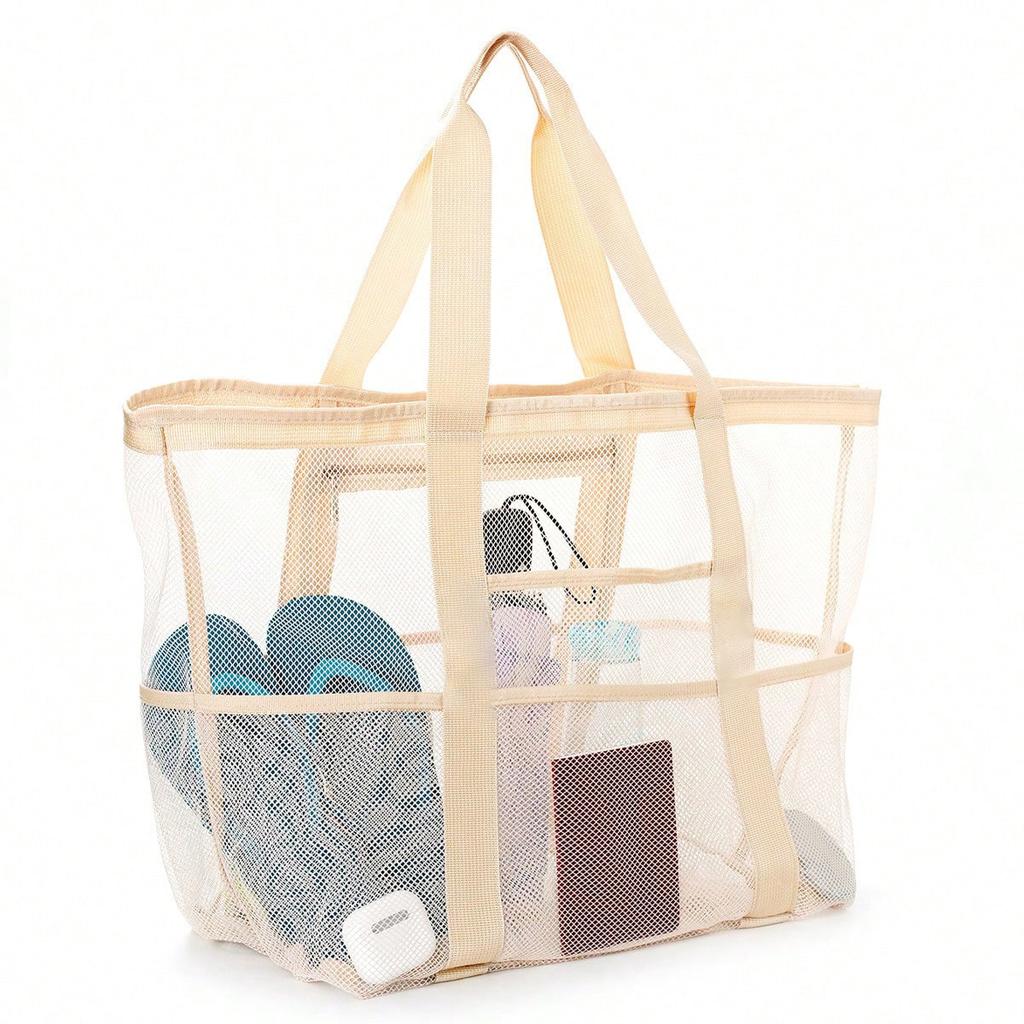 Strandtasche Große Kapazität Spielzeug Netz Schwimmtasche Multifunktional Reise Tragbar Schulter Strandtasche Badeanzug Aufbewahrungstasche