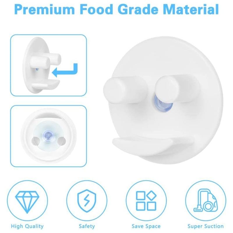 Suction Cup Sponge Holder Smiling Face Sponge Holders Bathroom Kitchen Sink  Holding Round Sponges Accessories