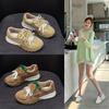 Huajiang Dexun Shoes Women's Autumn New Pig Bapi Platform Casual Fashion Sports Versatile Outer Wear Soft Sole Women's Shoes