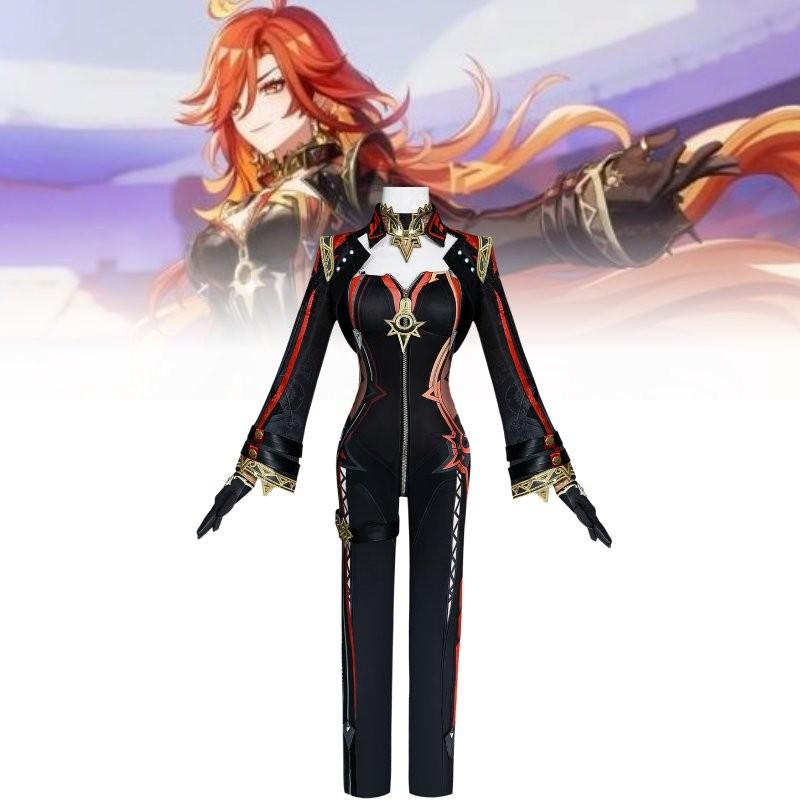 Adorable Mavuika Cosplay Costume Set For Genshin Impact Featuring Stylish Accessories