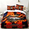 Denver Broncos 3pc Set Perfect for Bedroom Use Comfortable Bedding Set Includes a Duvet Cover and Two Pillowcases Ideal Birthday or Christmas Gift