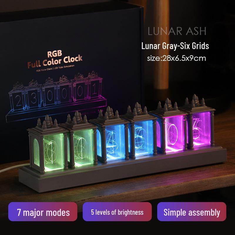 

RGB Ламповый киберспортивный настольный будильник - Сделай сам Художественное украшение и подарок