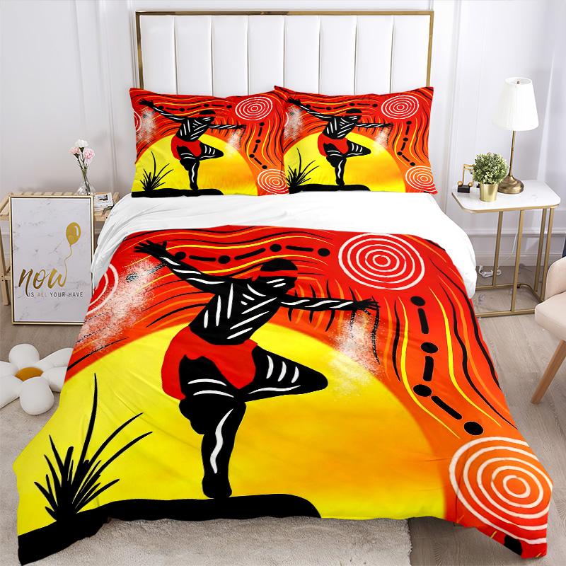 Dance Spirit Print 3Pcs Bedding Setduvet Cover With 2 Bedropillowcase Home Birthday Gift