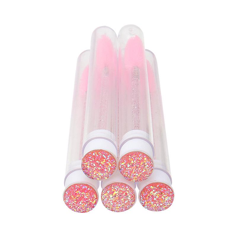 Disposable Crystal Rod Mascara Wand & Eyebrow Comb for Eyelash Extension Makeup