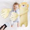 65cm Remote Control Electric Baby Sleep Toy Cartoon Bear Shaped Plush Soothing Dolls Automatic Tapping Comfort Pillow for Infant