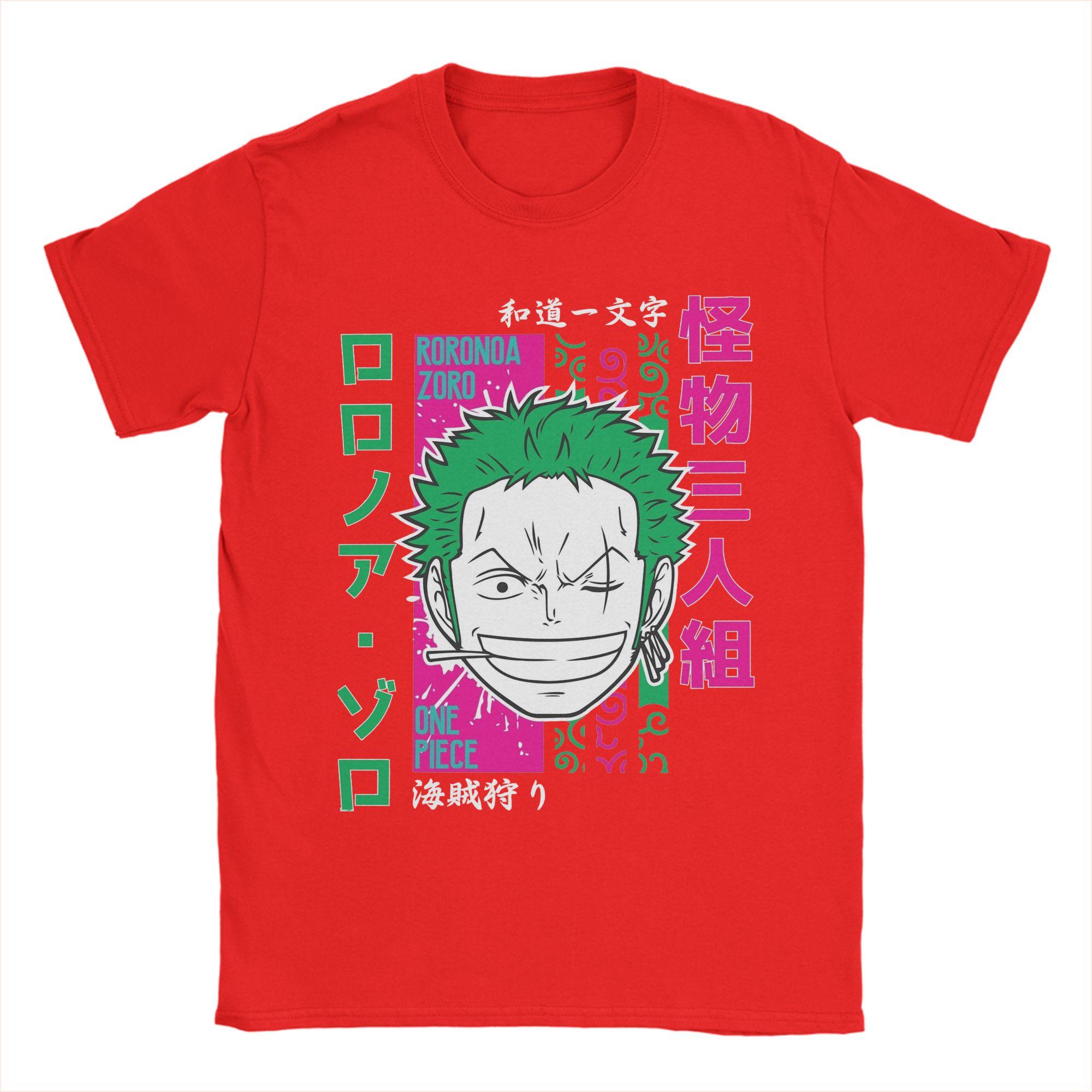 

Mens TShirts Roronoa Zoro Awesome Cotton Tees Short Sleeve Ones Pieces T Shirts Round Neck Clothing Plus Size S