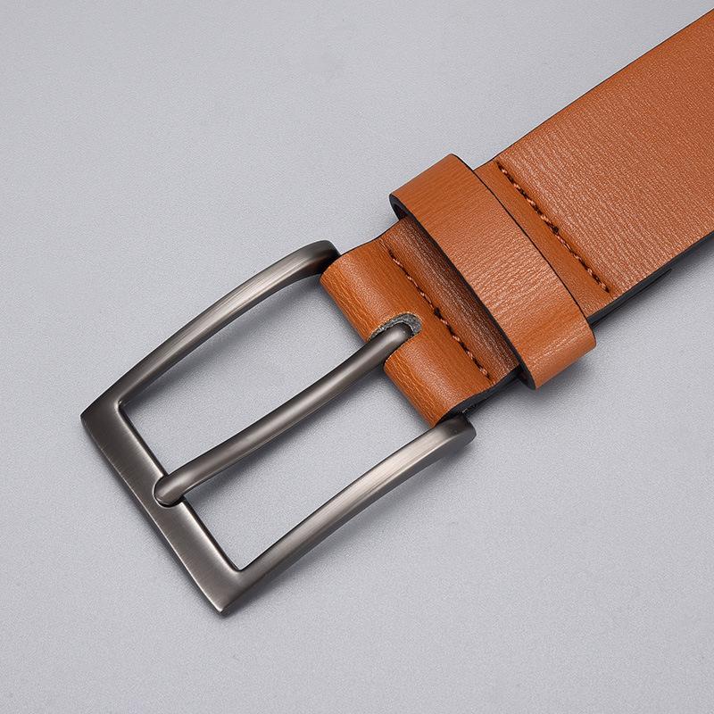 Men'S Belt Pu Pin Buckle Casual Belt Men'S Belt