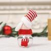 Snowman Santa Deer Candy Jar Christmas Storage Containers Bottle Candy Holder with Stuffed Decorations